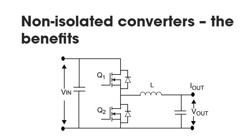 What's the benefits of using non-isolated DC-DC converters?